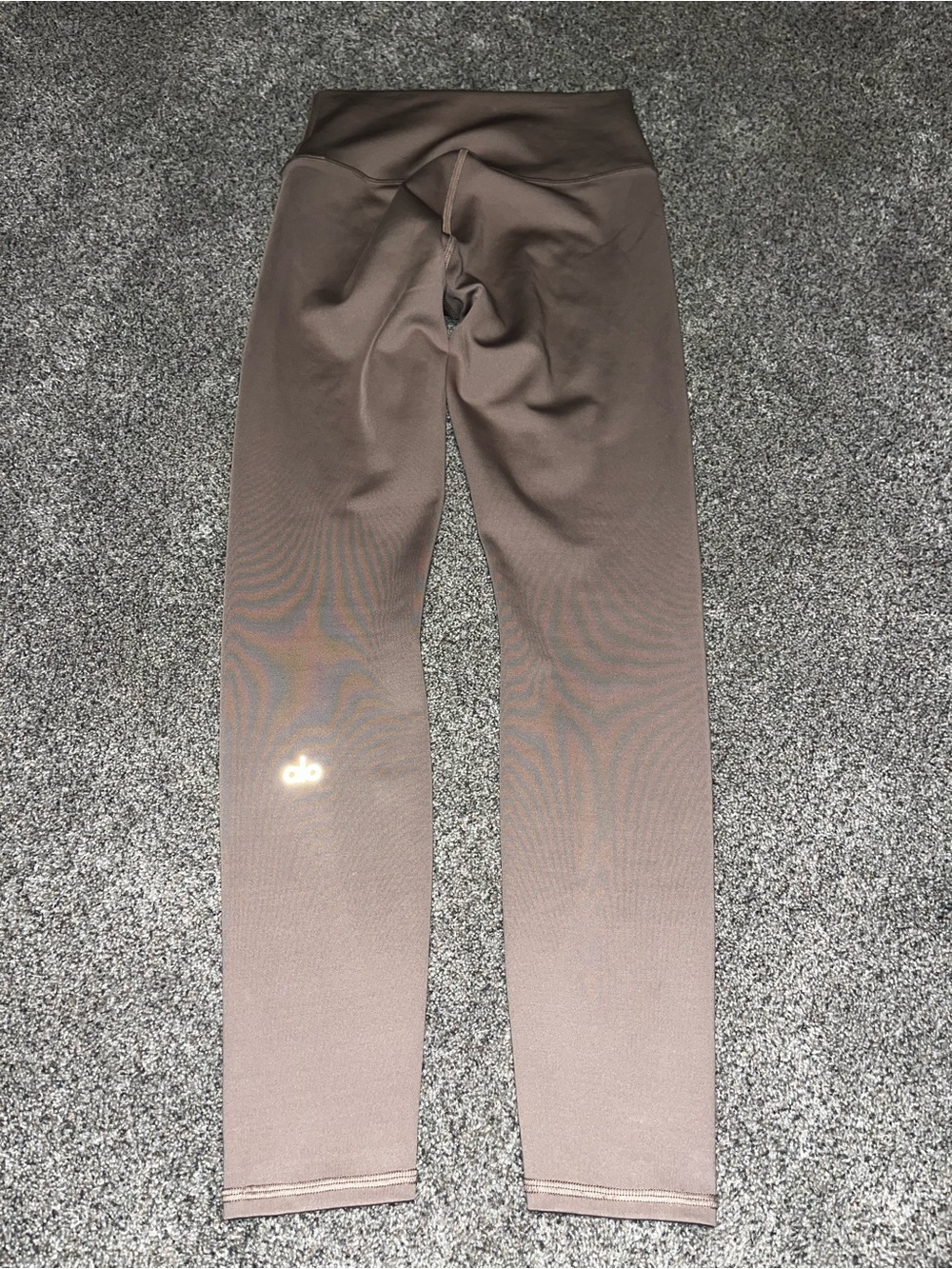 Alo Yoga Airbrush Legging Women's Small S Beige High Waist Active Yoga Euc